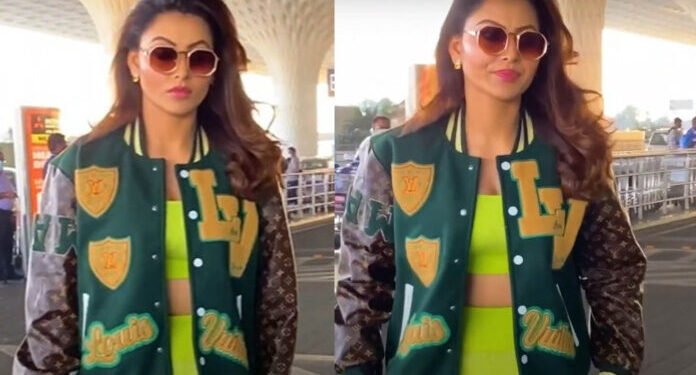 Urvashi Rautela Looks Stunning In 5 lakh Rs Louis Vuitton Ensemble At Mumbai Airport As She Heads To Maldives For Her Birthday Bash