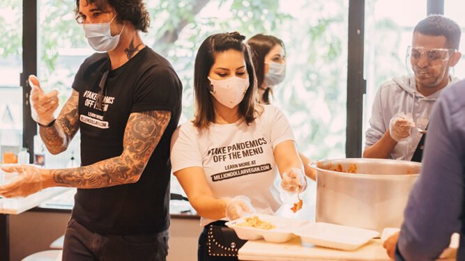Goal Achieved! Million Dollar Vegan Donated One Million Meals Since Start of Pandemic