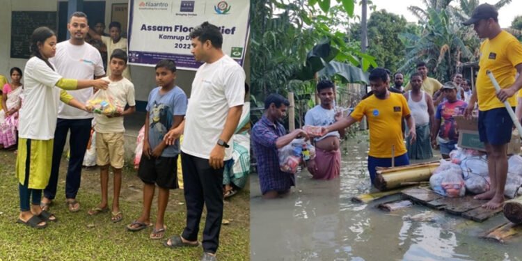Child Help Foundation (CHF) and Filaantro Volunteered to Raise funds for Assam Flood Relief