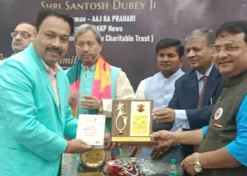 Varanasi’s Sachin Mishra awarded Rashtriya Gaurav Samman for contribution to environmental protection and social service
