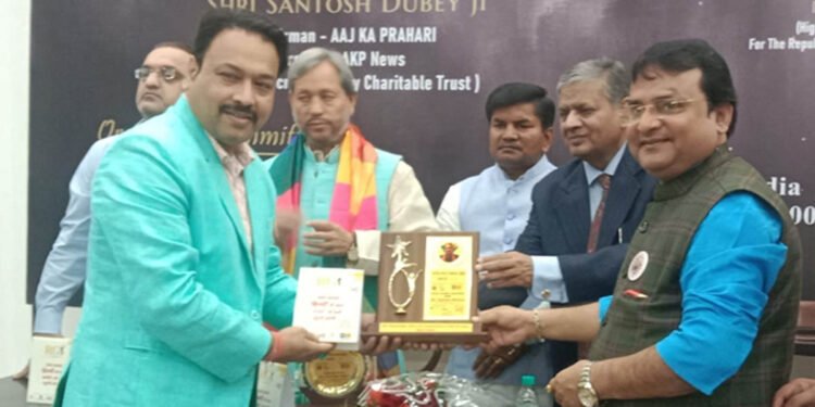 Varanasi’s Sachin Mishra awarded Rashtriya Gaurav Samman for contribution to environmental protection and social service