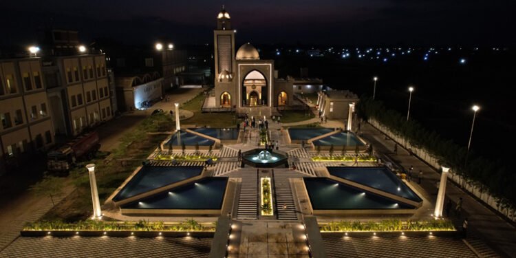 “The beautiful mosque, built by The IB Group, will be known as Azeez Masjid”