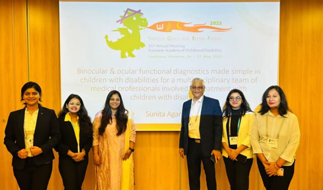 Indian Optometrist Sunita Agarwal’s Historic Scientific Instructional Course at the recently held European Academy of Childhood Disability Conference