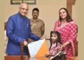 “Inspiring Raksha Bandhan Celebration: Cancer Survivor Kids and Handicapped Girls Tie Rakhi to Honorable Governor Ramesh Bais ji, Organized by Kamala Ankibai Ghamandiram Gowani Trust”