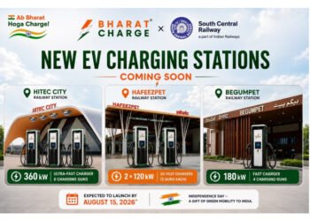 Bharat Charge Announces Association with South Central Railway to Expand Ultra-Fast EV Charging Network